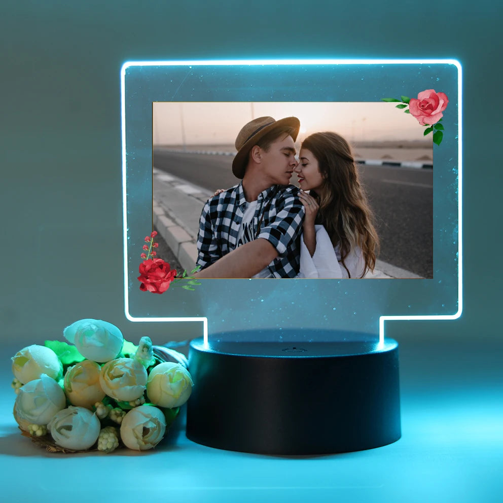 Personalized Photo LED Night Lamp for couples